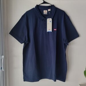 Levi's Men's  Housemark Short Sleeve Polo T-Shirt, Blue Size XXL